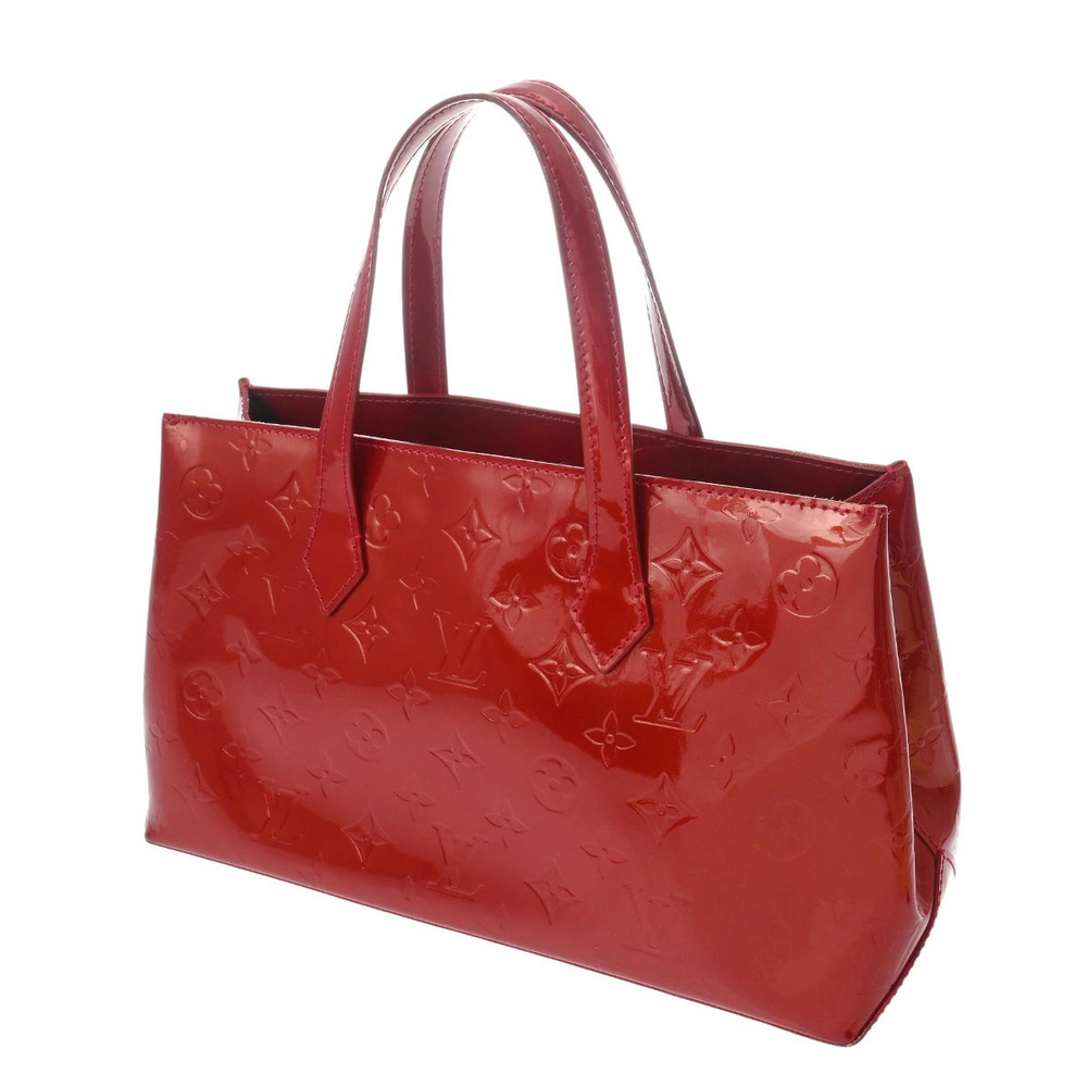Louis Vuitton Wilshire Vernis Monogram dAmour Handbag Pomme Brown